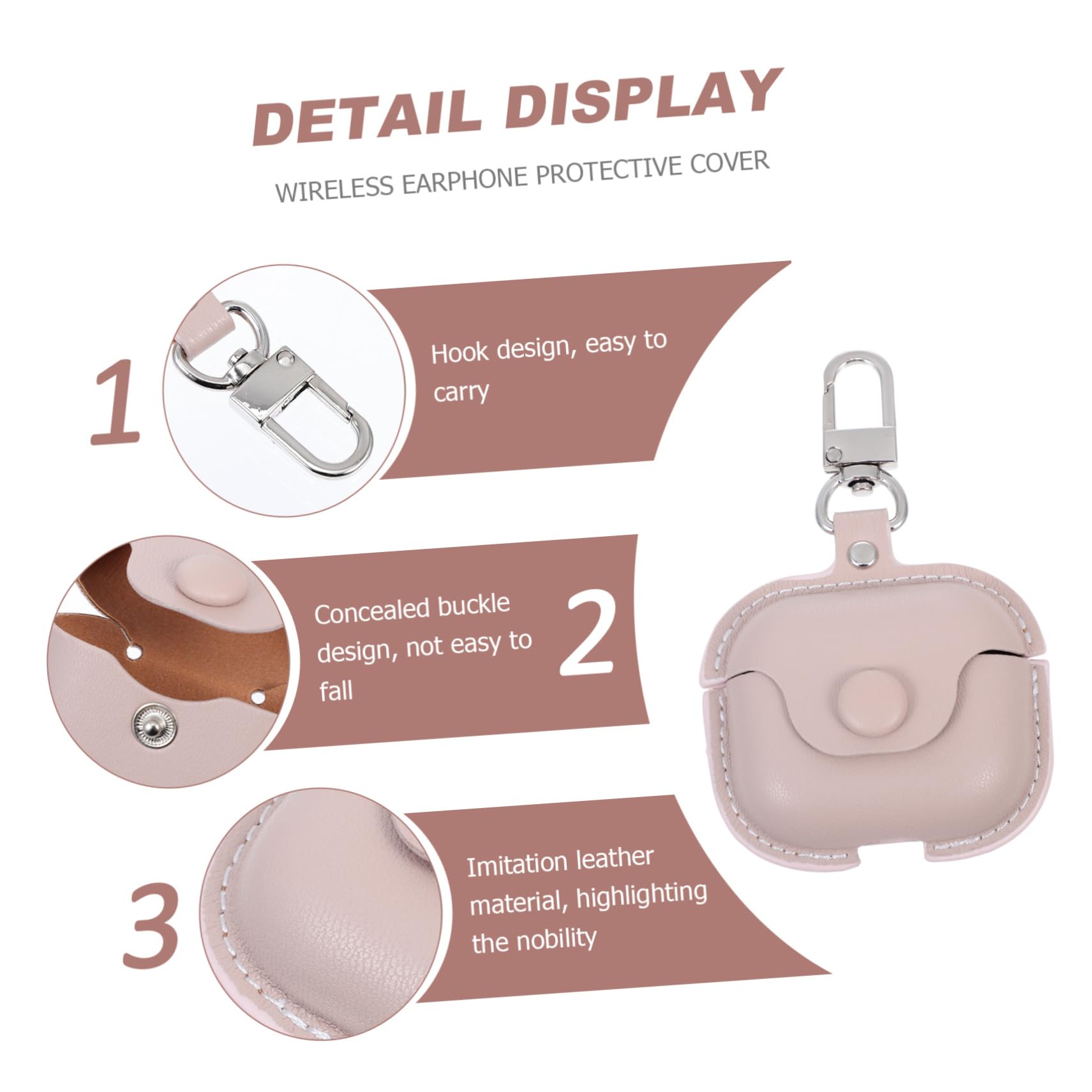 DOITOOL 4 Piezas Caso de Auriculares Originales presentes Originales Protector de Auriculares Decorativo Estuche de Viaje para Funda para portátil Moda