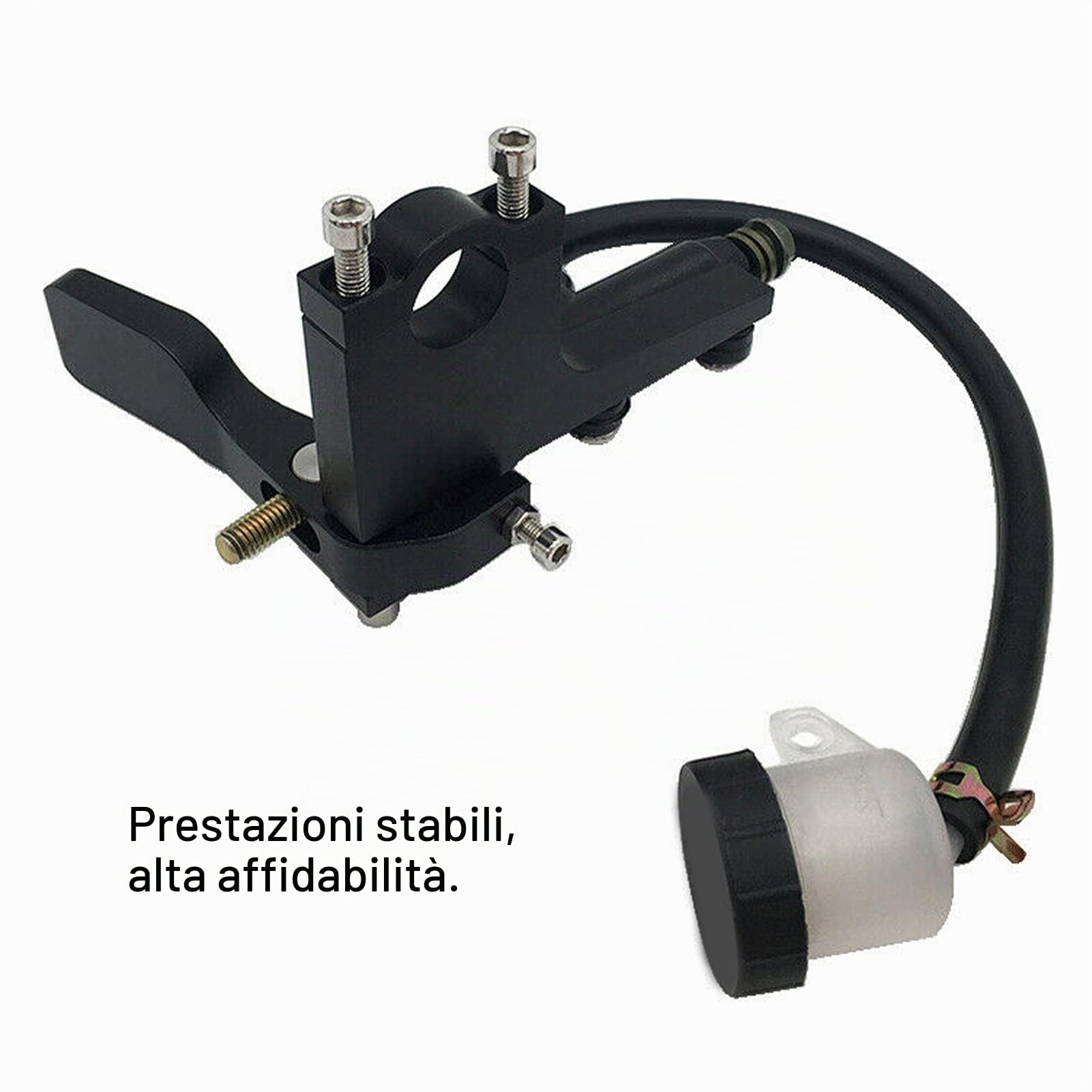 EBTOOLS Freno a Pollice Moto, Frizione Leva del Freno a Pollice Moto 7/8in Posteriore per Pompa Master Kit Maniglia Cilindro in Lega di Alluminio