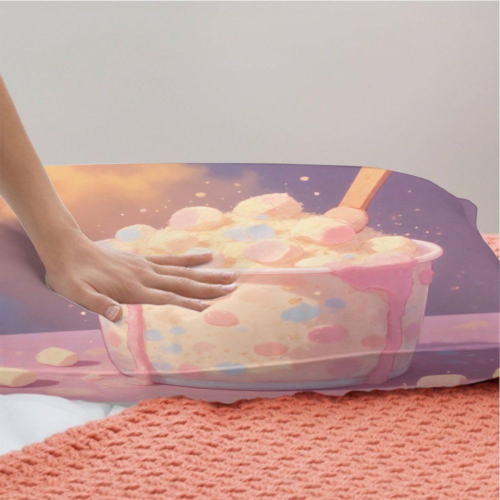Set di Copripiumino Matrimoniale 240x260 cm Tè al Latte Rosa A5796