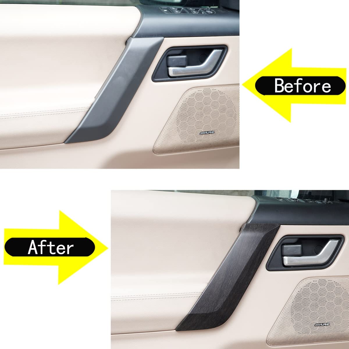 Interior Door Pull Set (4pc) - Chrome - For Land Rover Discovery 3 - View #4