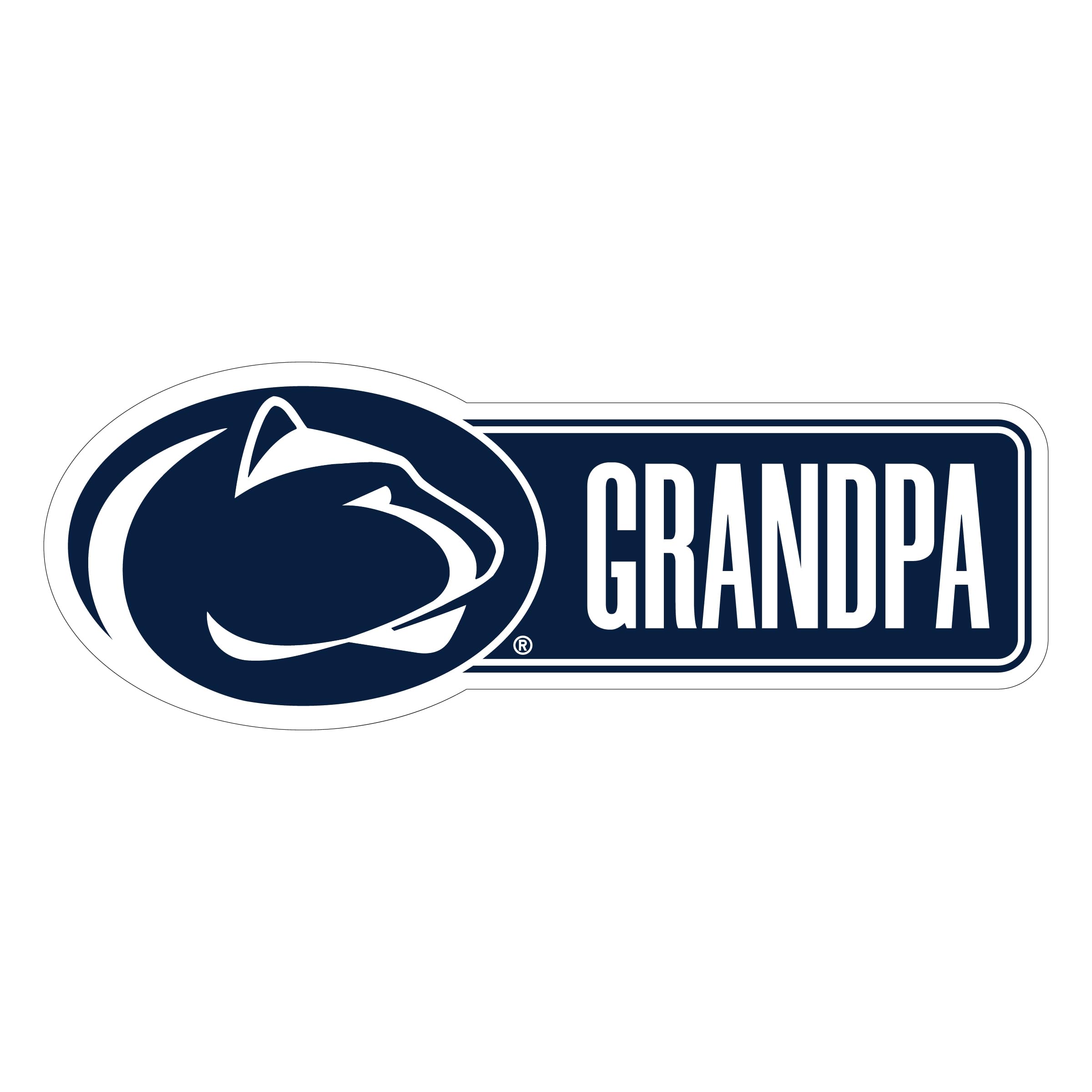 Penn State Nittany Lions Proud Grandpa Decorative Decal Officially Licensed Collegiate Product 5-Inches Wide
