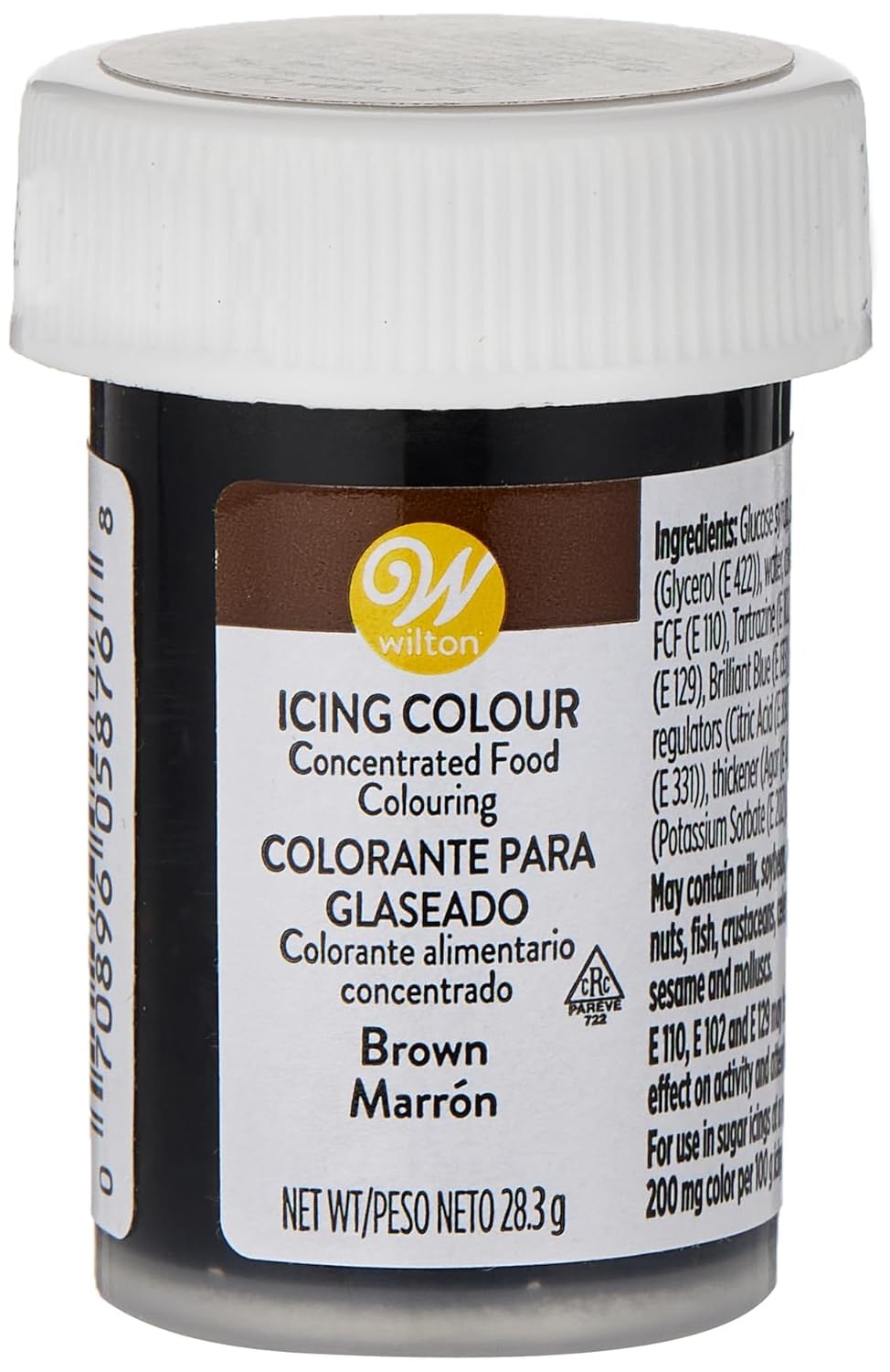 Wilton Brown Icing Gel Icing Colour, 28.3g (1oz) jar