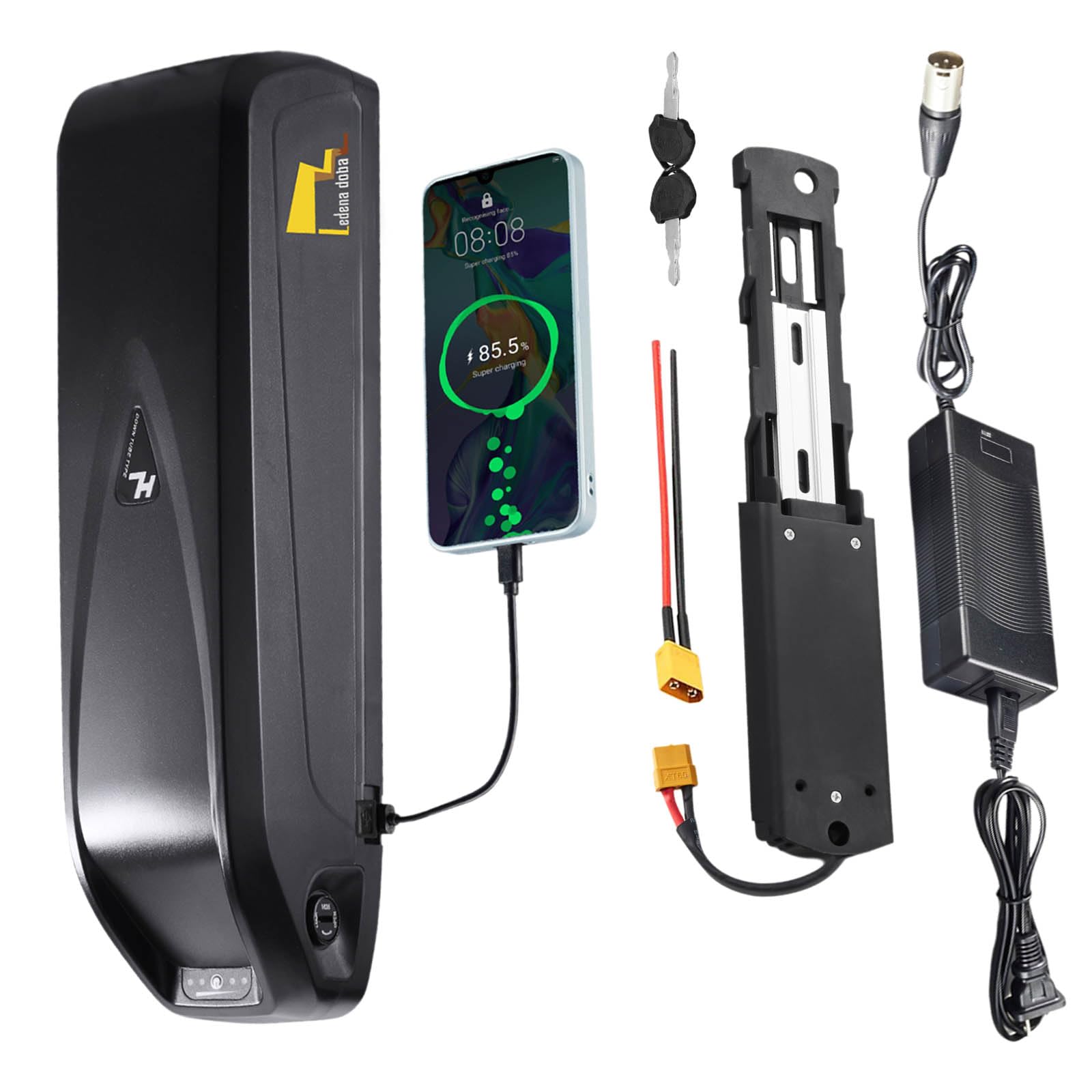 Ebike Battery 48V, Electric Bike Lithium Battery 10AH 12AH 15AH 18AH 20AH, 48 Volts Electric Bicycle Motor with Charger, for 200W -1100W