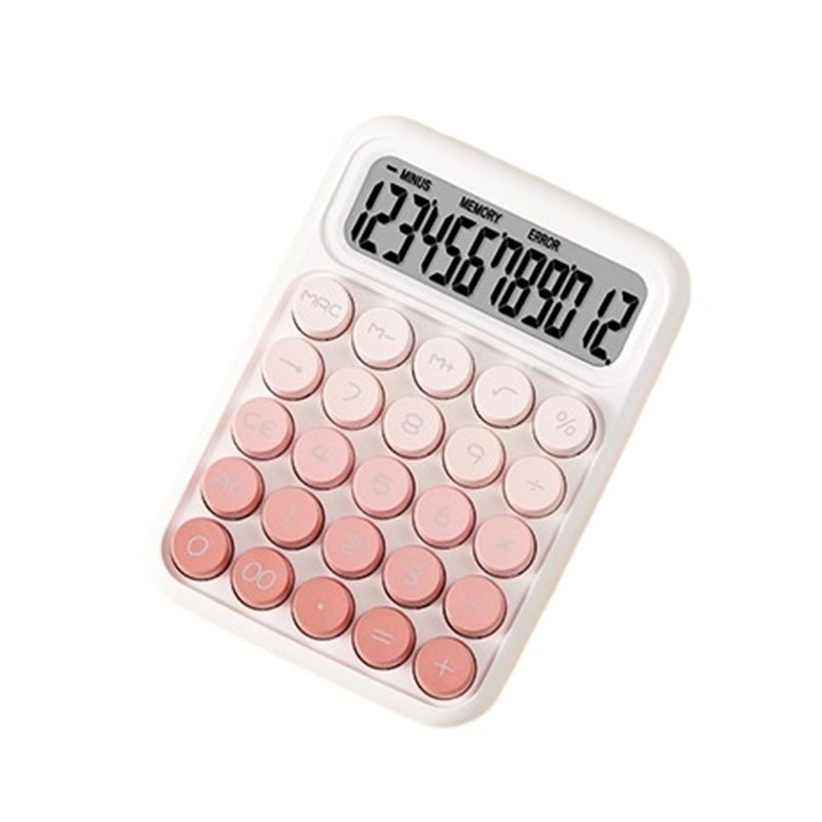 Herramientas De CáLculo Calculadora De Oficina Multifuncional Básica Escritorio con Pantalla LCD 12 Dígitos Adecuadas para Colegio Y Hogar(Pink)