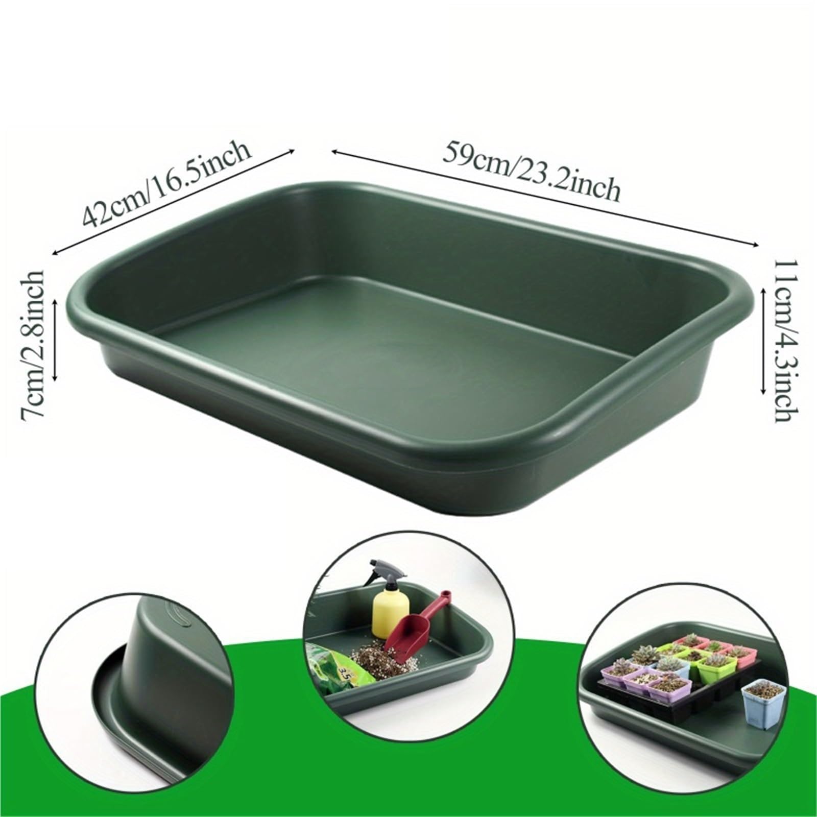 2pcs Garden Tidy Potted Tray para Plantas
