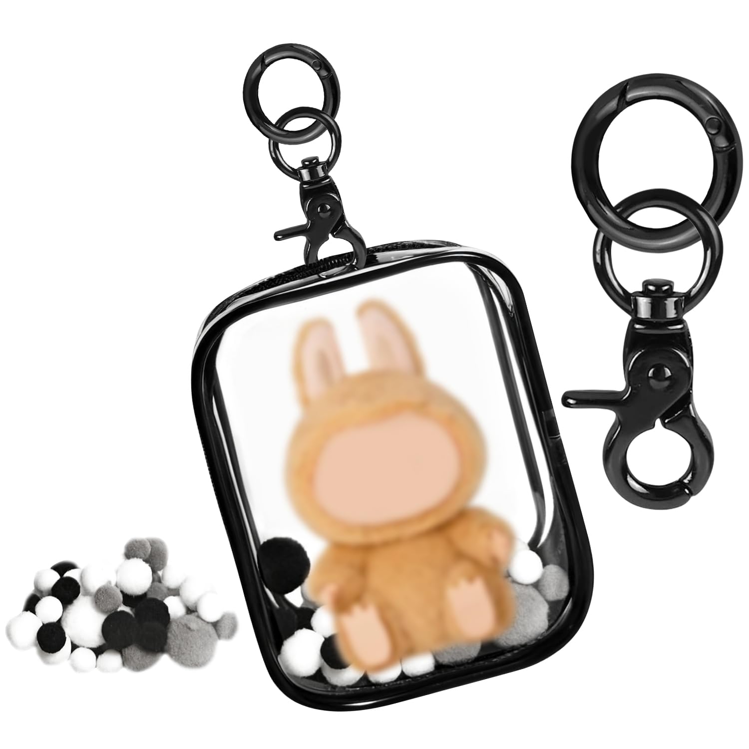 Amazon.co.jp: ぬいぐるみポーチ 15cmサイズ対応 ぬいポーチ 全透明