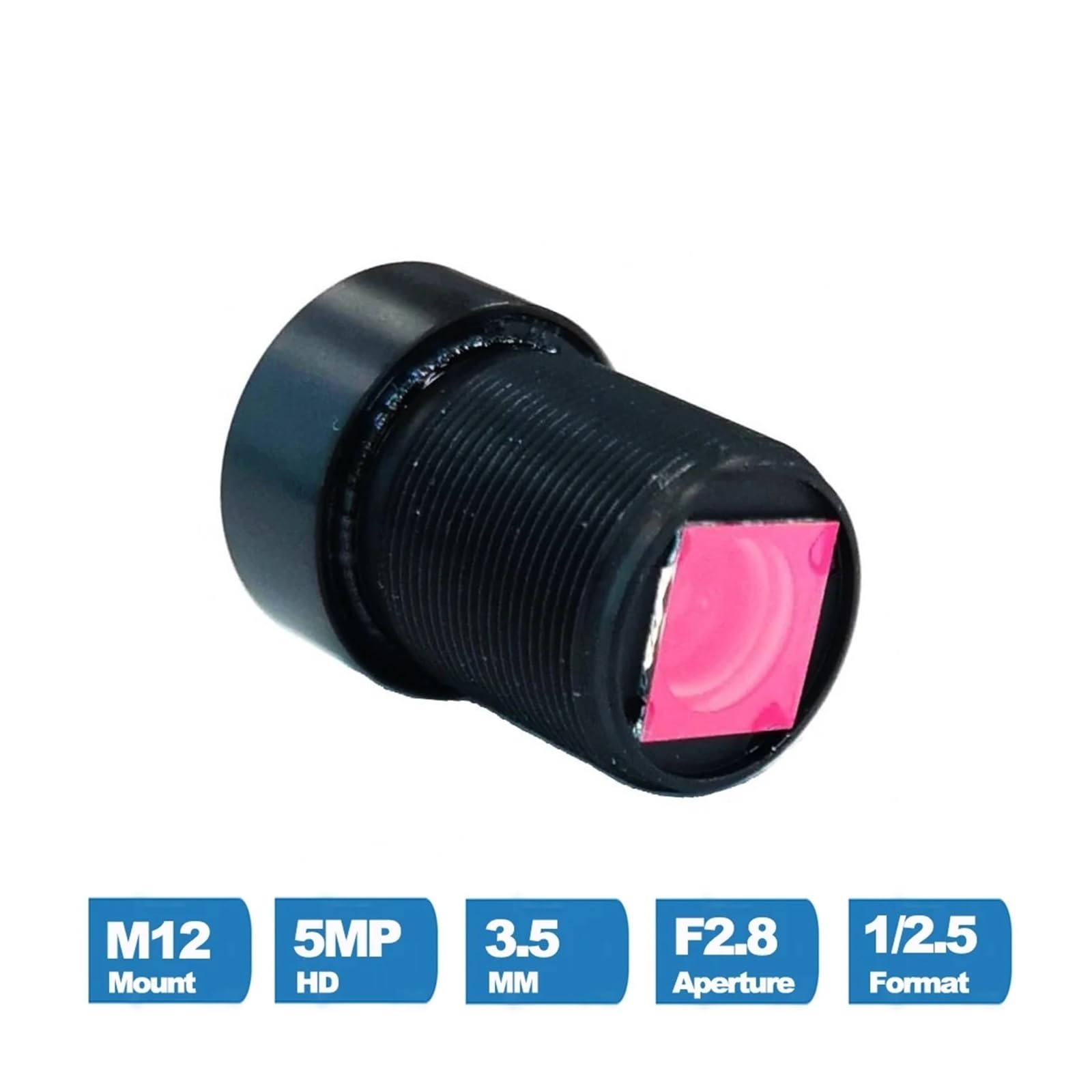 wangzhch Camera Lens CCTV HD 5MP 3.5MM M12 Mount 1/2.5