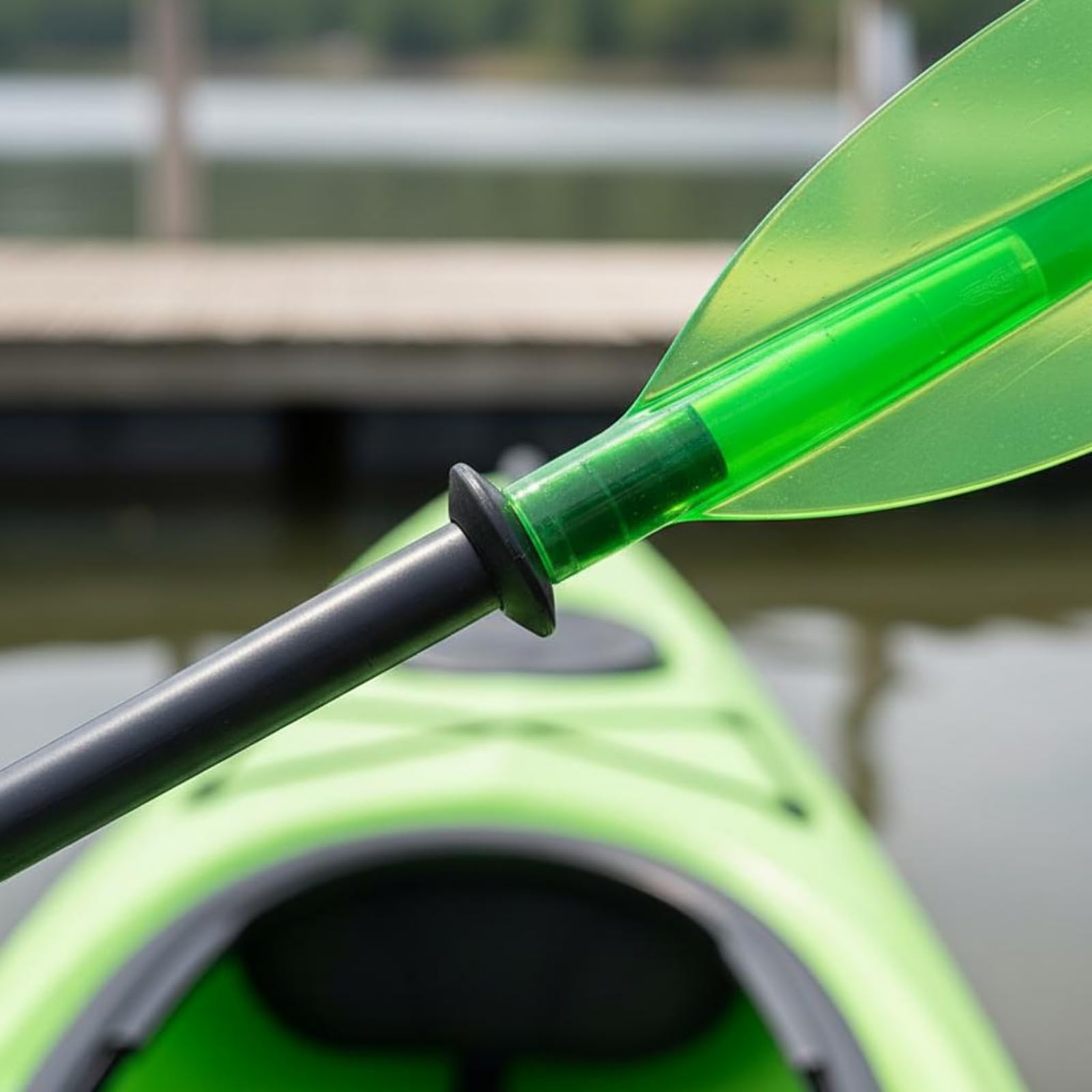 Pagaie Réglable en 2 Parties Léger Pagaie de Kayak Démontable Résistant Équipement Nautique pour Sports Nautiques