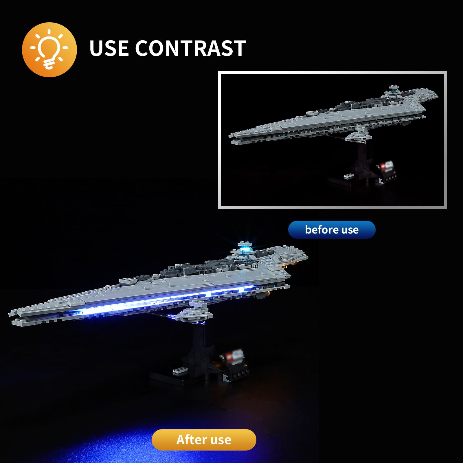 Amazon.co.jp: Vaodest LEDライト レゴ 75356 スターウォーズ エグゼ