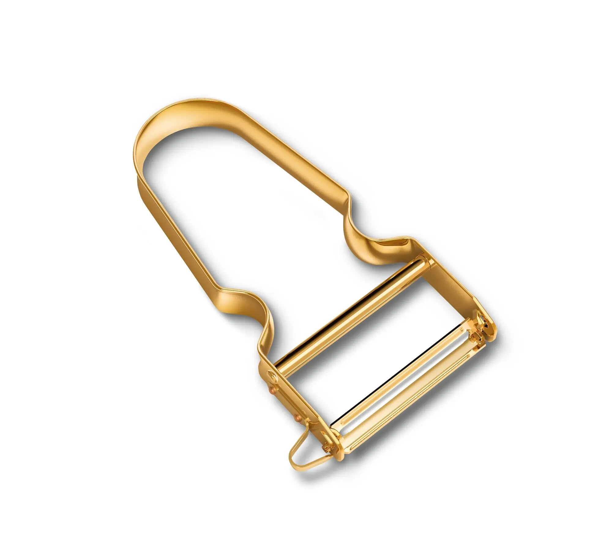 Victorinox Vergoldeter REX Sparschäler, Gemüseschäler, Ergonomische Form, Extra scharfe Klinge, Gold