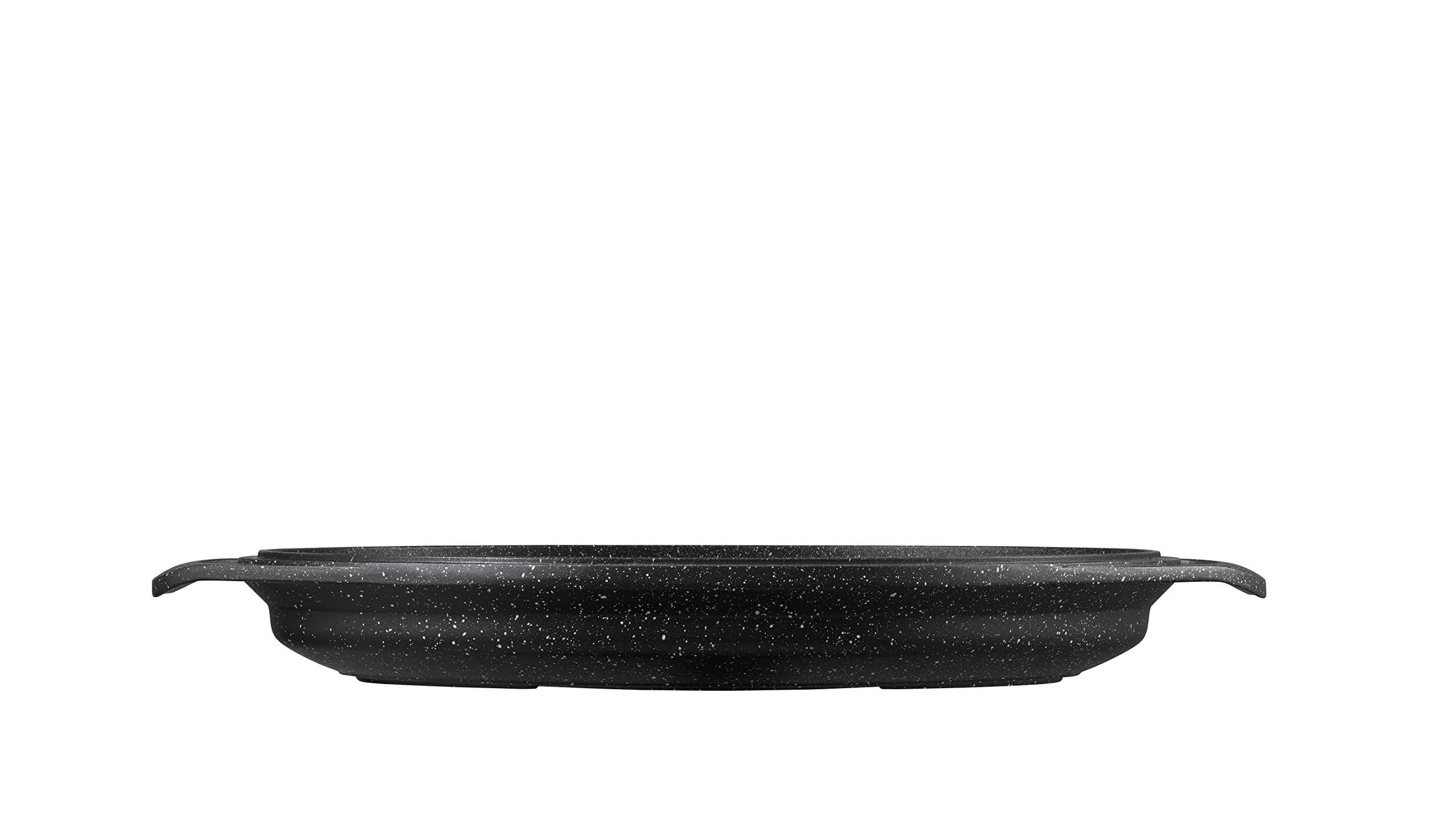 Pradel Excellence - Set 3 Pièces Marmite Ovale - Fonte d'Aluminium Façon Pierre - Plat à Gratin, Couvercle Verre, Maniques - Tous Feux dont Induction - Sans PFOA