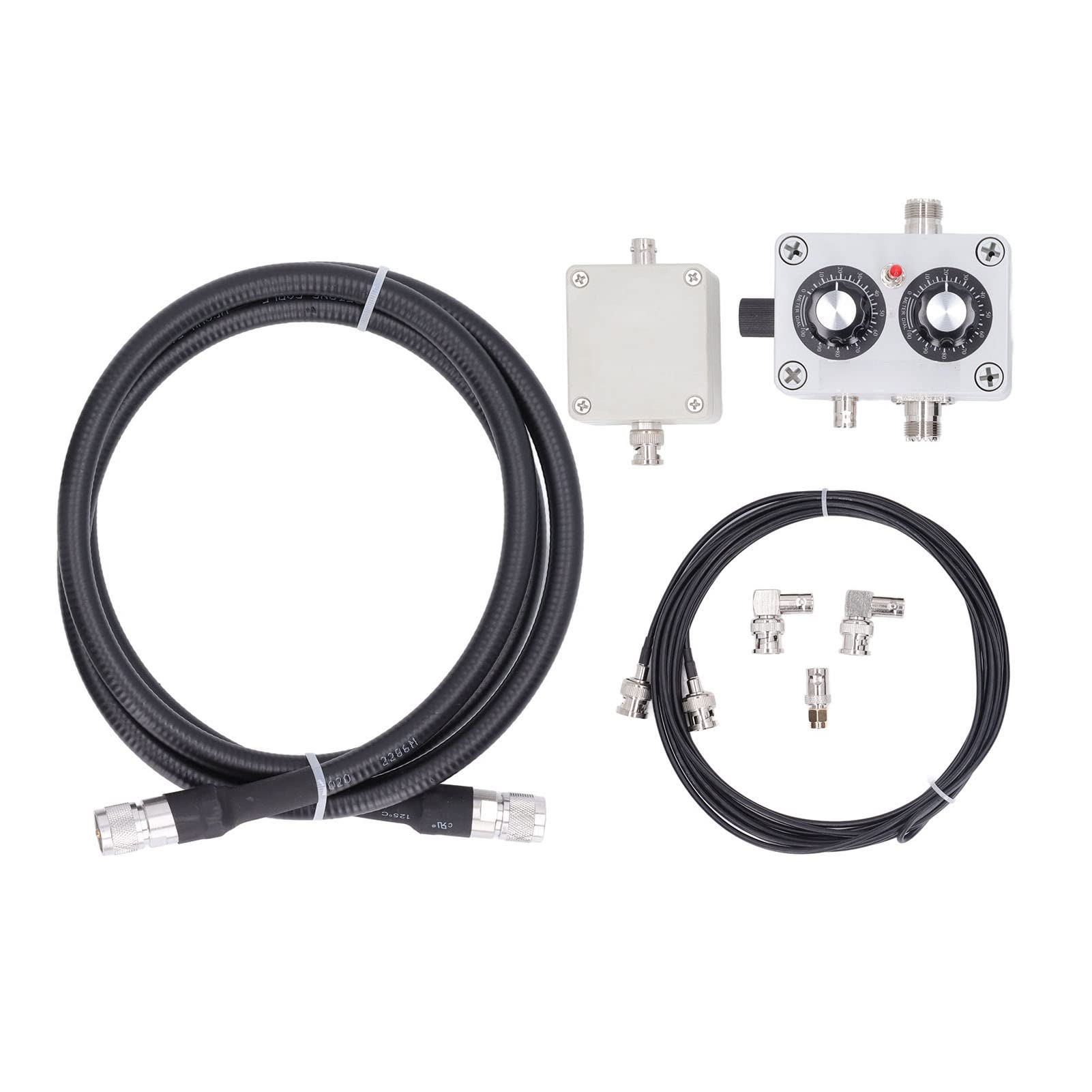 FTVOGUE Antena de Bucle Antena Receptora Ajustable de Dirección Portátil 5 a 30 MHz 76 a 108 MHz Bucle de QRP Antiinterferencias de Acero ABS para Uso en Interiores y Exteriores