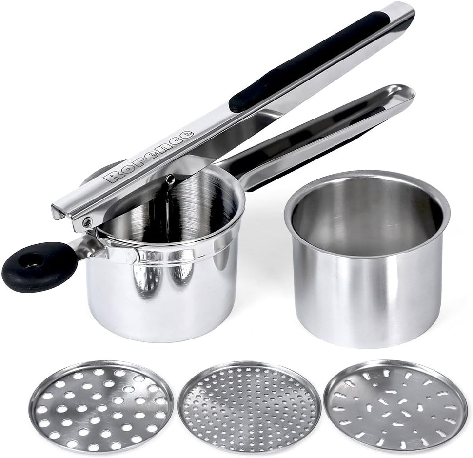 Chef'n FreshForce Potato Ricer Stainless Steel, for Smooth Mashed