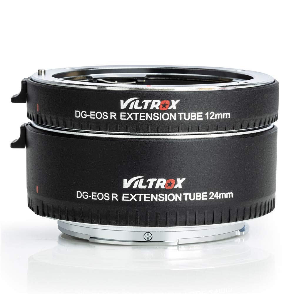 VILTROX DG-EOS R Auto Focus Macro Extension Tube Lens Adapter 12mm+24mm Full Frame for Canon EOS R Lens to EOS R EOS RP Camera