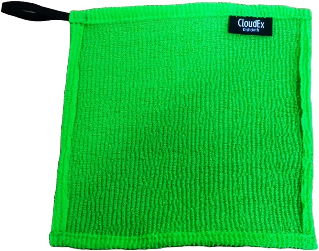 CloudEx Odor-Free Dishwash Cloths, Bacteria-Free, Easy Rinse, Multipurpose Scrubbers for Dishes, Pots, Pans and More (4pc Set)