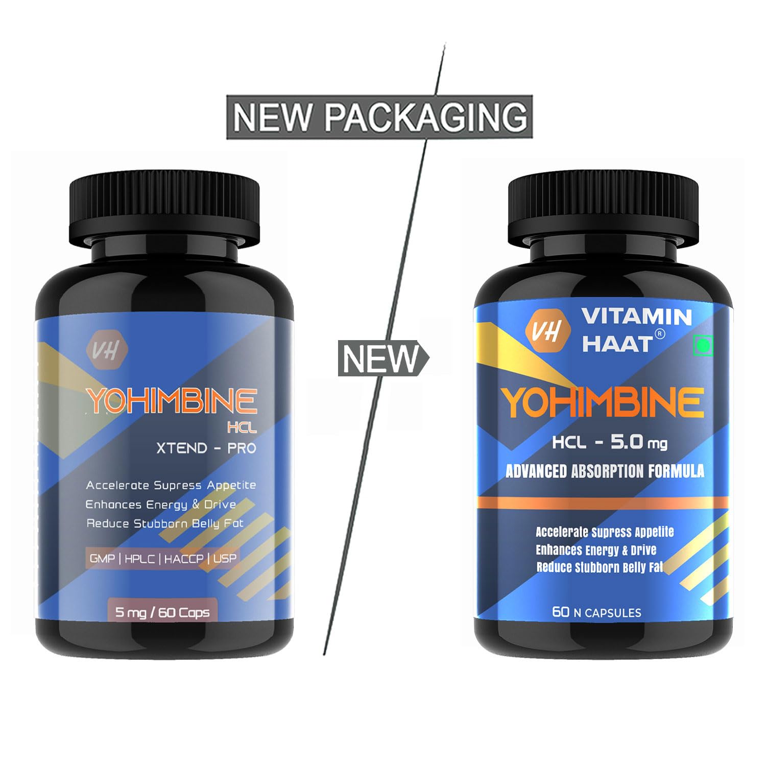 Yohimbine Hcl 5mg | Belly Fat Burner | Pre workout Supplement for Men and Women | Weight Loss Products | Pharmaceutical grade | 60 Capsules by VitaminHaat — Amazon image 7