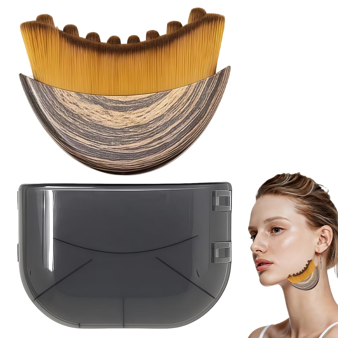 IWIDYA 1 Unidad cepillo facial linfatico – Para Contornos Definidos y Piel Lisa,cepillo facial efecto lifting,para Rostro, Cuello y Mandíbula
