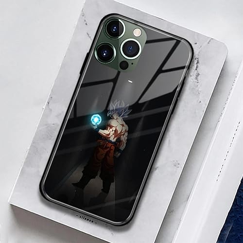 Miniatura 4 de Funda protectora para teléfono celular con diseño de manga de anime japonés antideslizante y brillante (para iPhone 12, Ultra Instinct Goku)