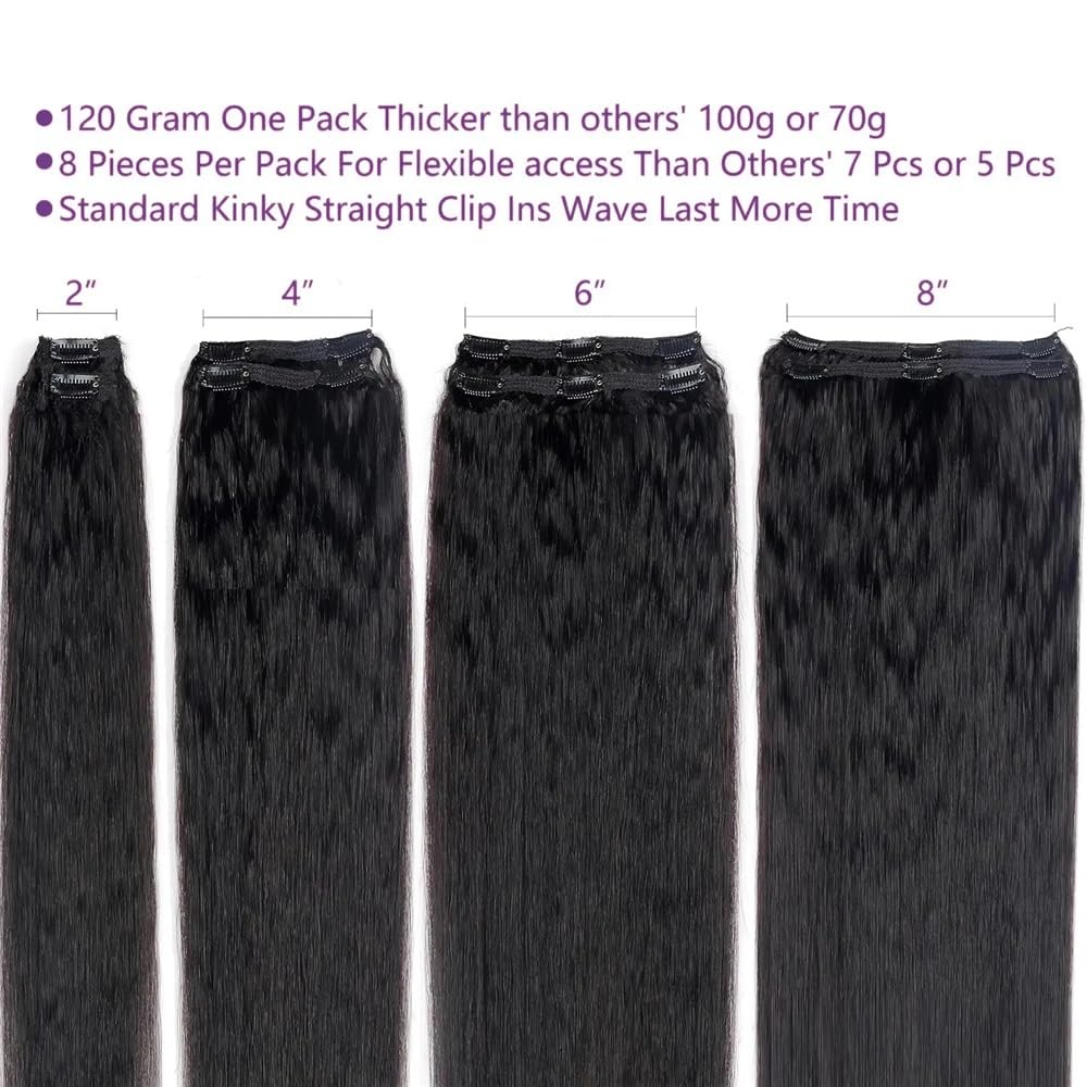 Miękkie Brazylijski Remy Ludzkich Włosów Przedłużanie Włosów Z Kręcone Proste Kręcone Dla Pełna Głowa 120 g 240 W Opakowaniu, 8 Sztuk Długości (240 cali, 240g-2 Pack)