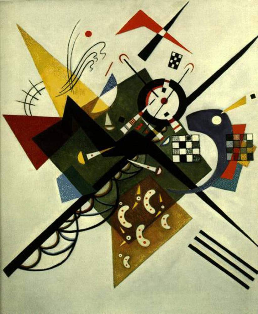 On White II - Wassily Kandinsky -1923 by Wassily Kandinsky, 12x8"(A4) Poster Print