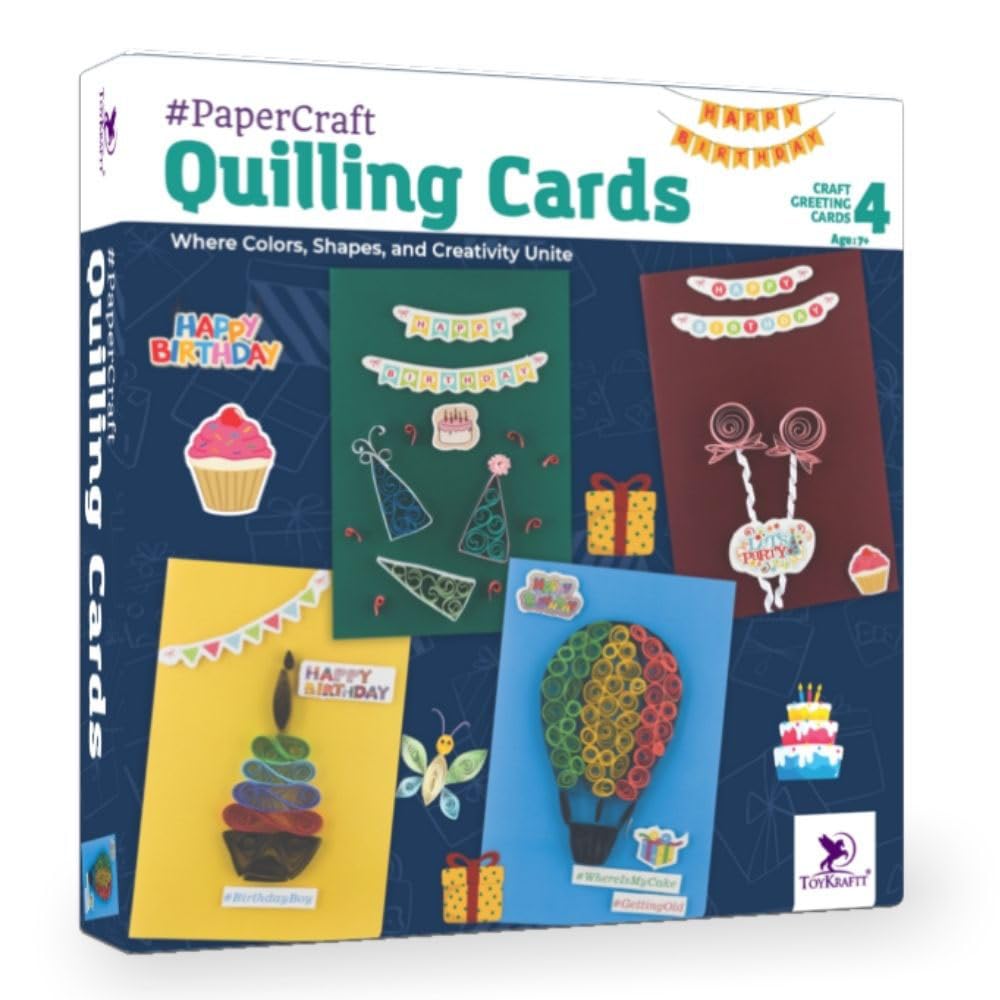 Toykraftt Paper Quilling Craft Paper Quilling Set DIY Craft Kits for Boys Girls Birthday Gift for Kids Craft Set for Kids 7 to 12 Years Old - Multicolor (B007M6I57U) Amazon Price History, Amazon Price Tracker