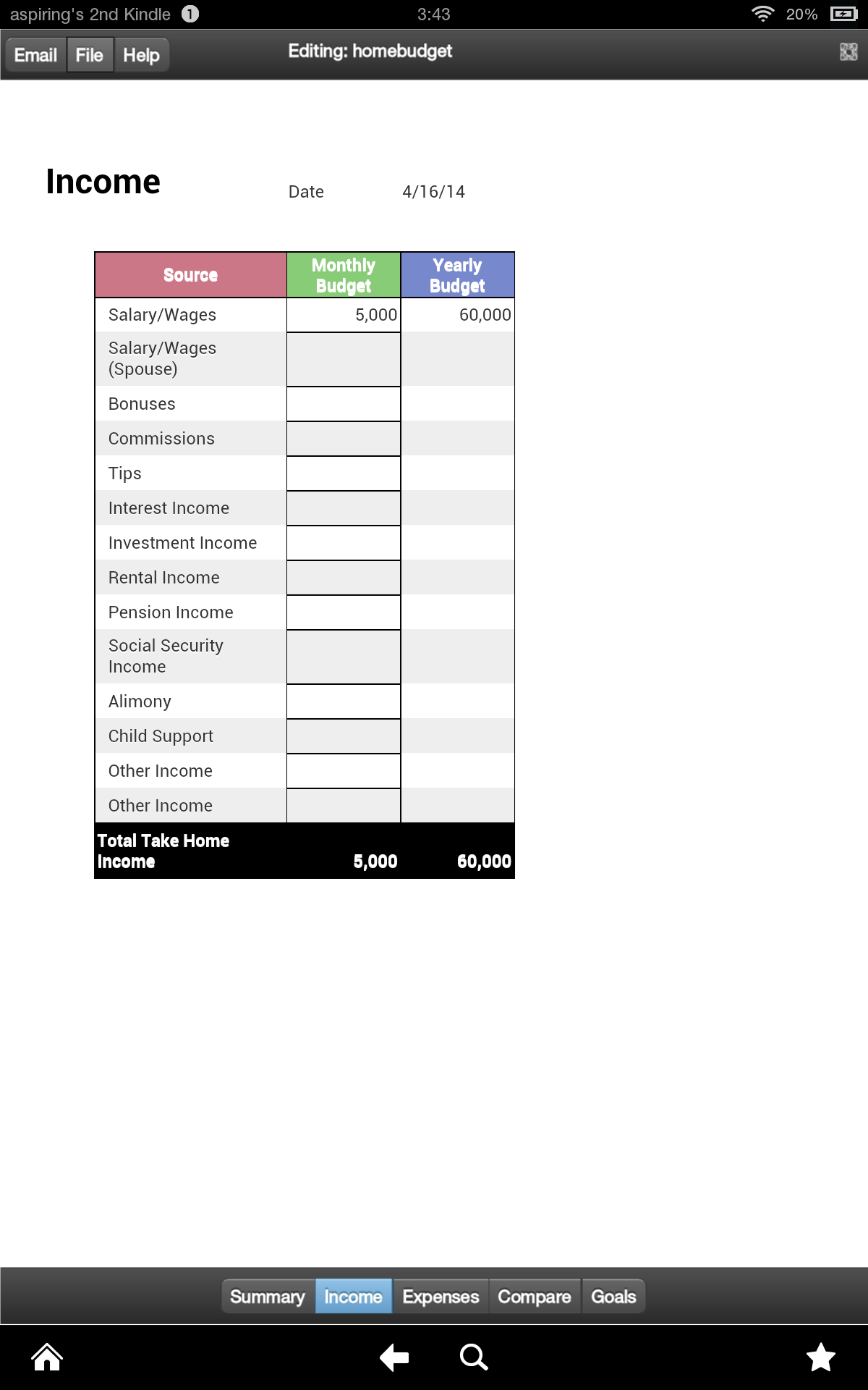 Home Budget (Kindle Tablet Edition)Amazon.esAppstore for Android