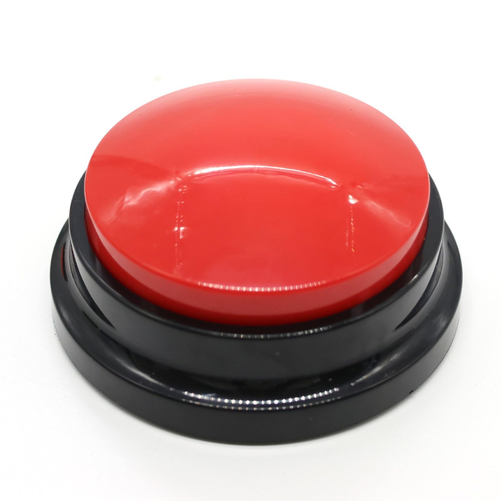 Recordable Sound Button Communication Interactive Toy Recorder Playback Talking Puppy Kitten Recording Voice Button for Kids Learning (Red)
