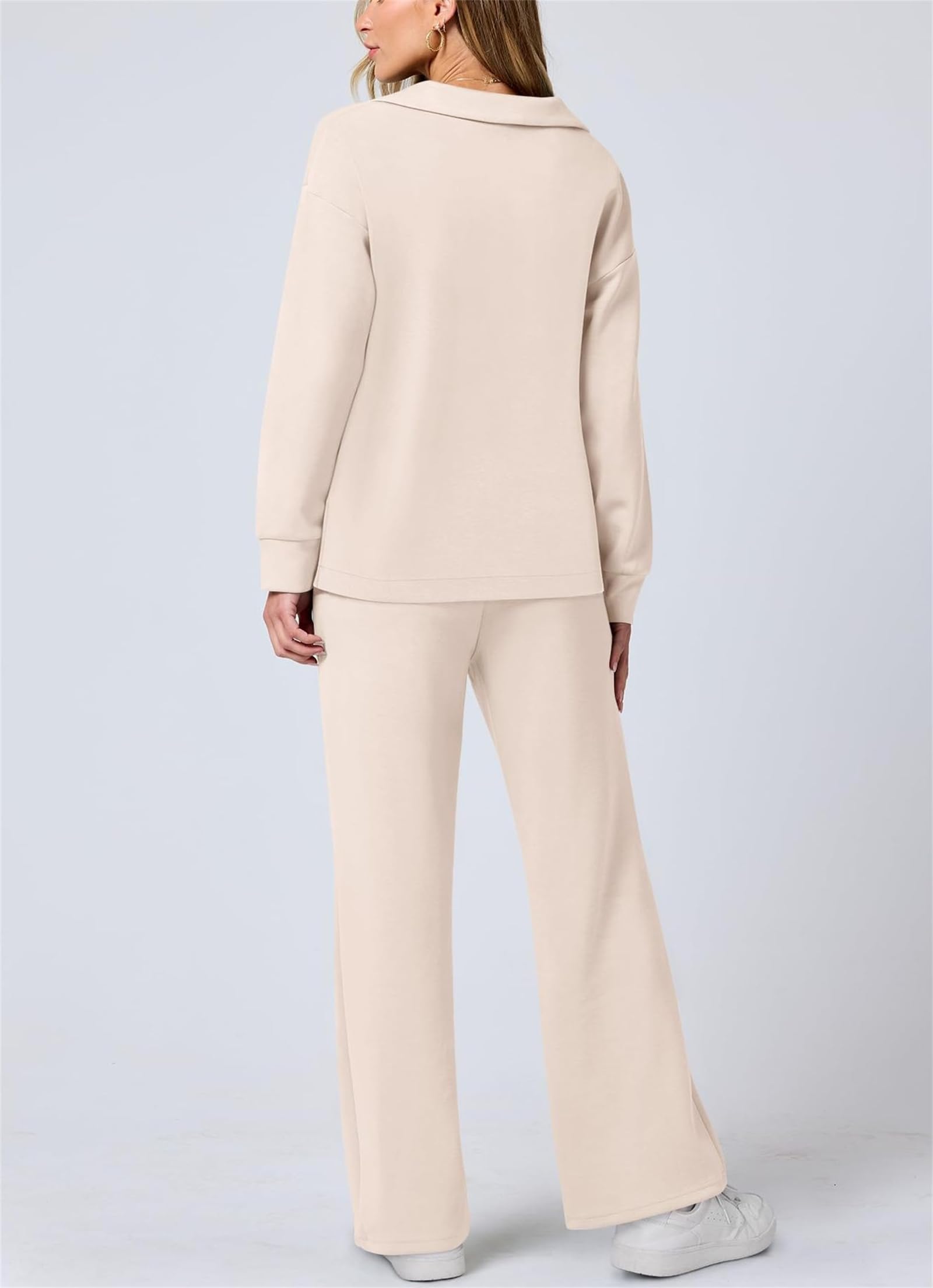 Generisch 2-teiliges Übergangsset für Damen im Herbst – Atmungsaktive und knitterfreie Trainingsanzug-Sets, zweiteilige Sets für Damen, Lounge-Set