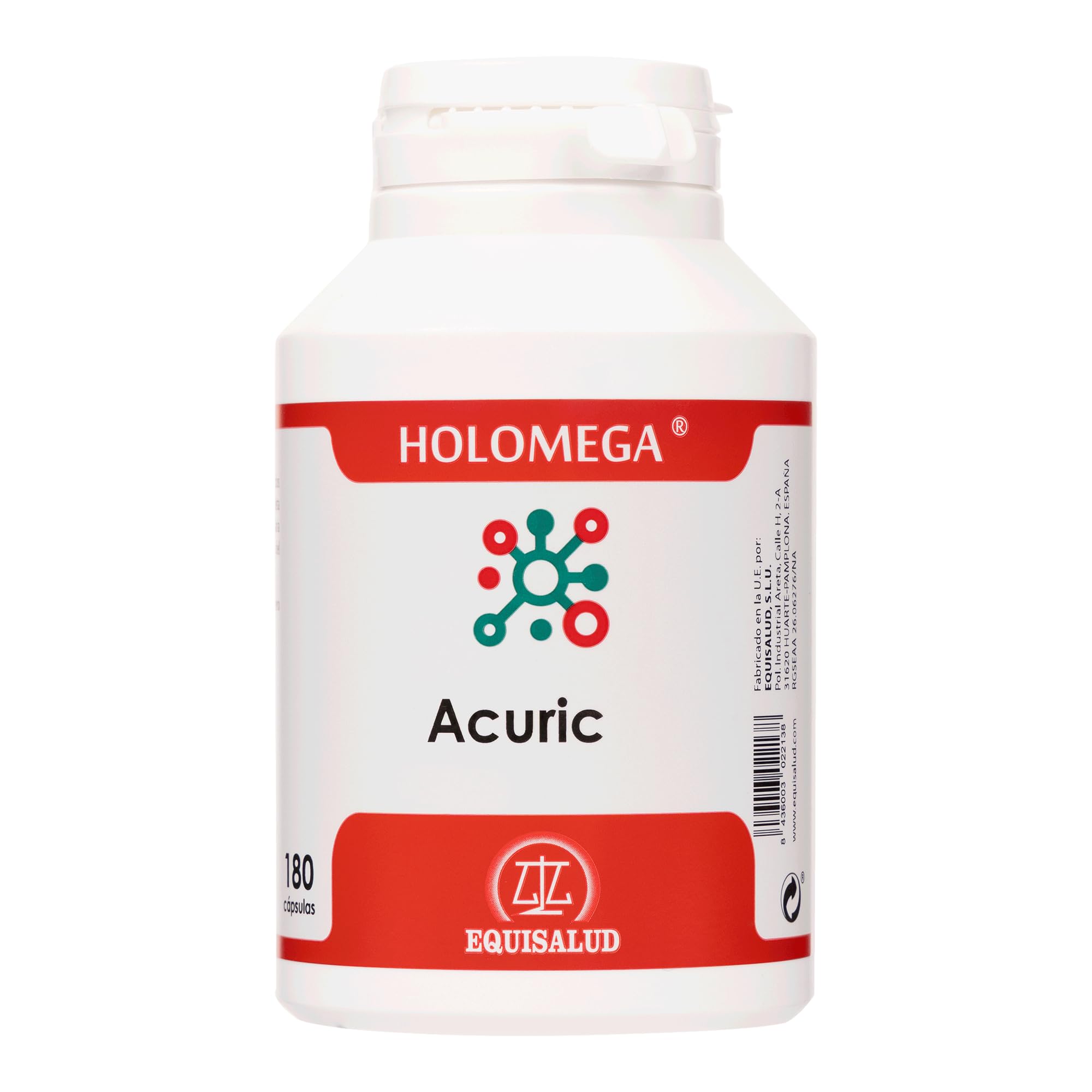 EQUISALUD Holomega Acuric Acido Urico suplement diety w kapsułkach 180 szt.