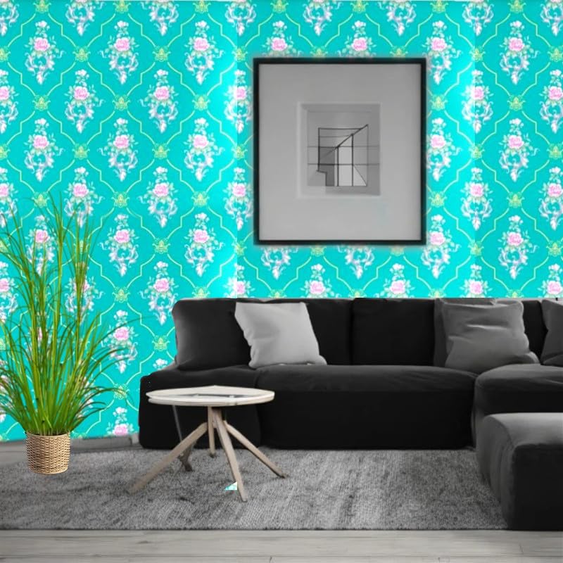 See full amazon price history chart for LUXURA CREATIONS 200 X 45 CM Glossy Green Damask with Rose Flowers SELF Adhesive Wallpaper for Living Room Bed Room Kitchen Peel and Stick Vinyl Wallpaper LUXURA CREATIONS 200 X 45 CM Glossy Green Damask with Rose Flowers SELF Adhesive Wallpaper for Living Room Bed Room Kitchen Peel and Stick Vinyl Wallpaper (B0CJCKLFWH) Amazon Price History, Amazon Price Tracker