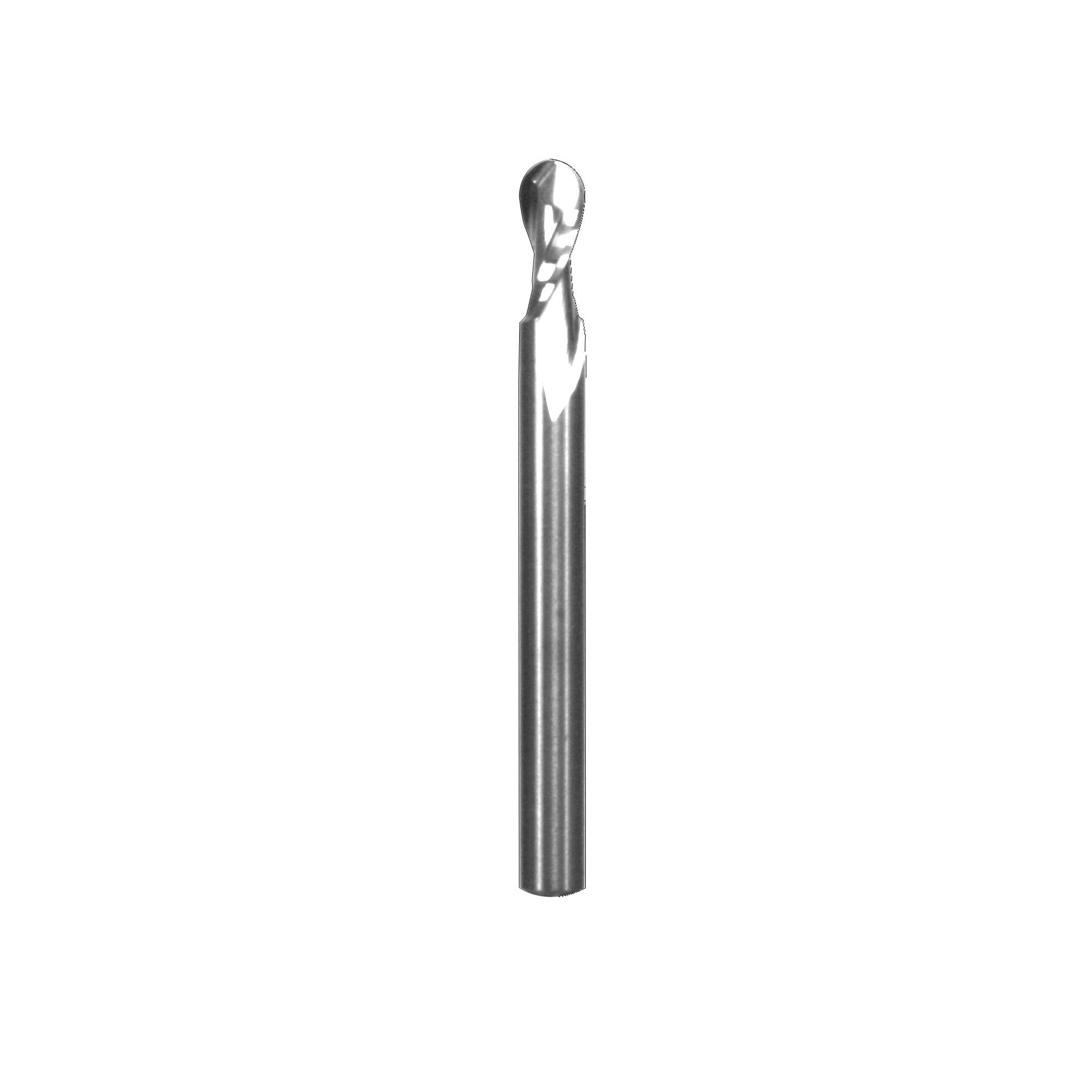 Freud 72-101: 1/4" x 1/2" Up Cut Spiral Ball Nose- Solid Carbide, 1/4" shank, 2-1/2" overall length