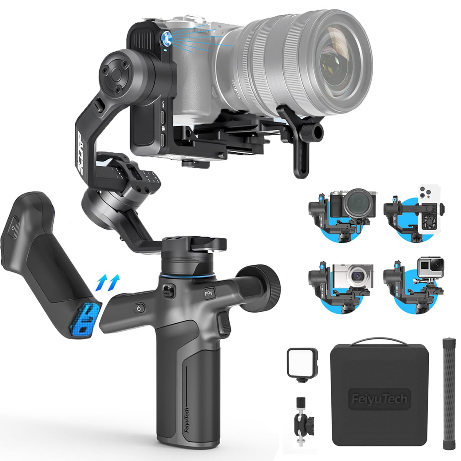 Amazon.com : FeiyuTech SCORP Mini 3 Pro [Kit] AI Tracking Camera