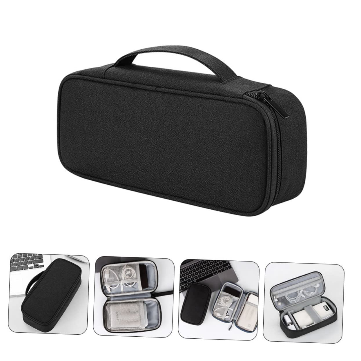 Gadpiparty 3pezzi Organizer Elettronico Per Accessori Digitali Borsa Porta Cavi Compatta Da Viaggio Facile Da Trasportare Per Smartphone e Caricabatterie Mystique