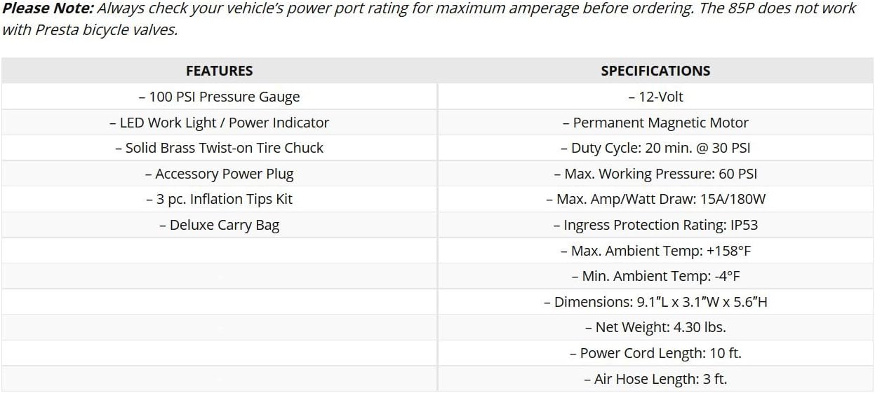 VIAIR 85P Portable Air Compressor , Black : Everything Else
