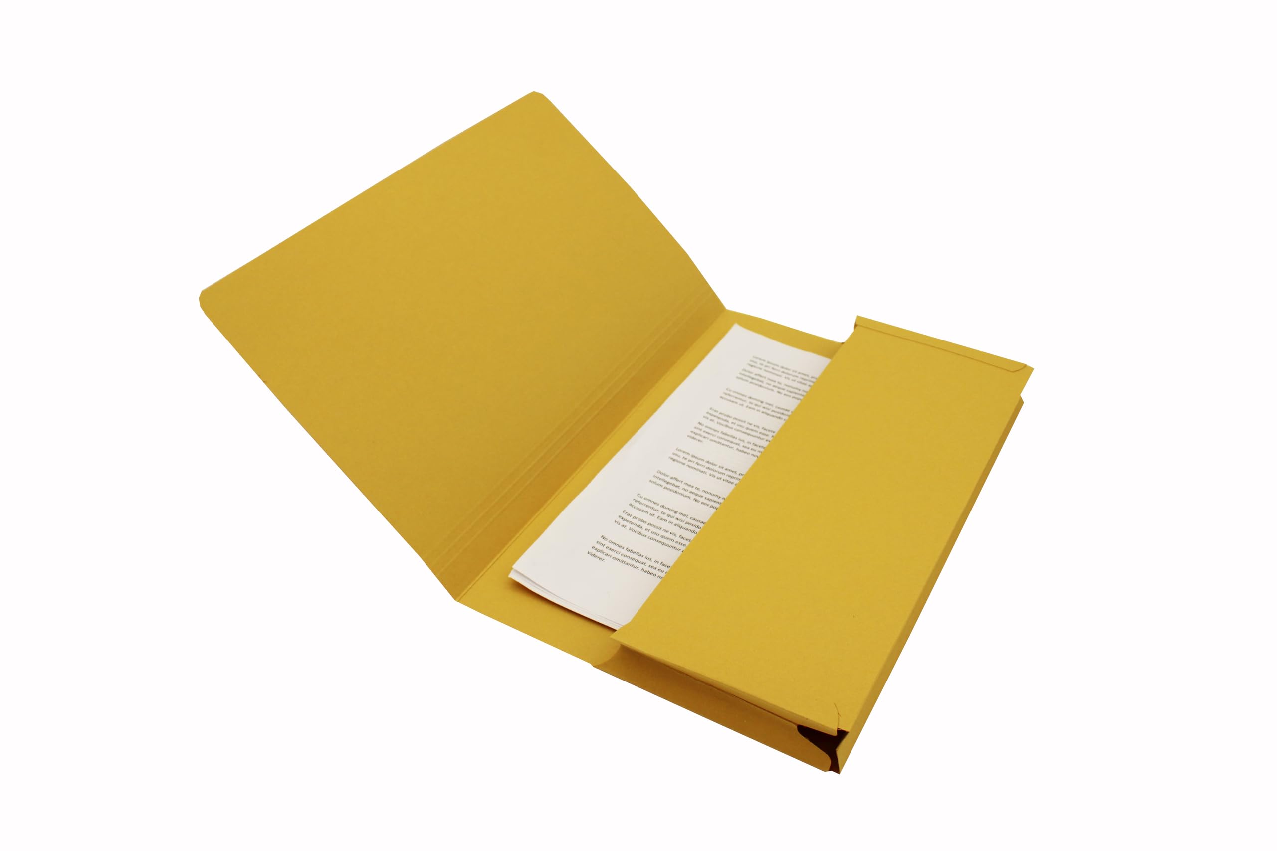 Exacompta PW2-YLWZ Guildhall Full Flap Pocket Wallet - Yellow, 35 x 24.2 cm - Image 4