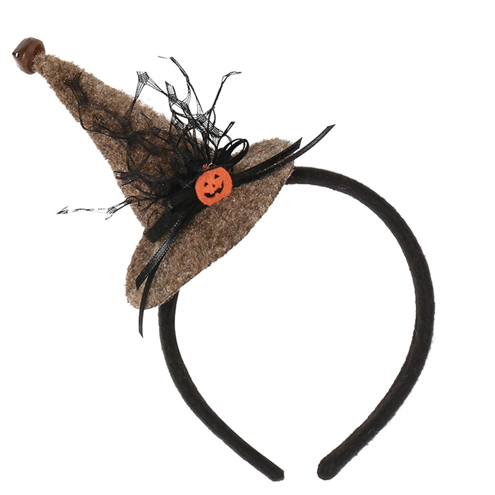 MICFENY Halloween Hair Accessory With Soft Fabric Witch Headpiece Cosplay Headband For Costume Parties School Event