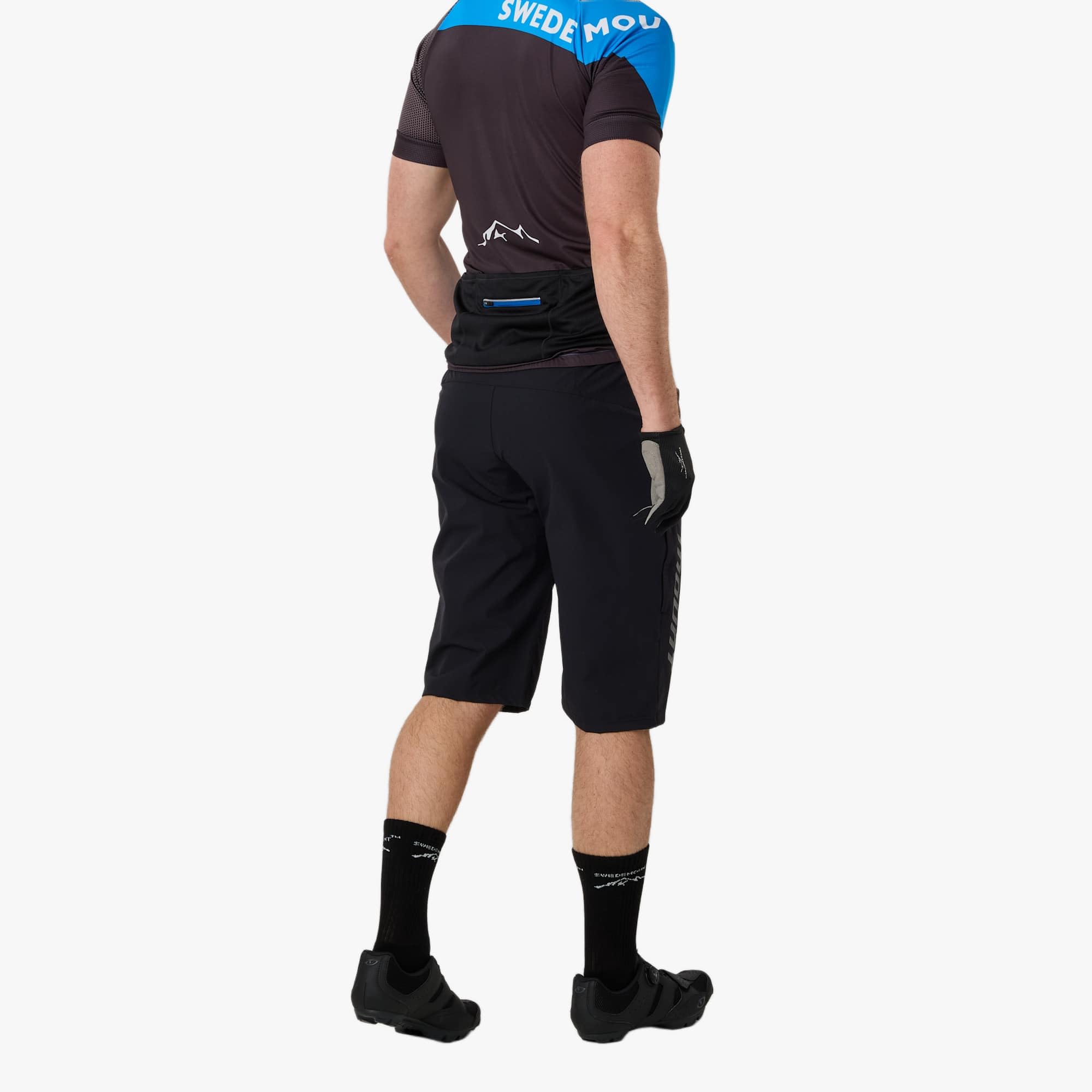 Swedemount Core MTB 2 w 1 elastyczne szorty dla mężczyzn, do jazdy na rowerze, biegania, 2 w 1