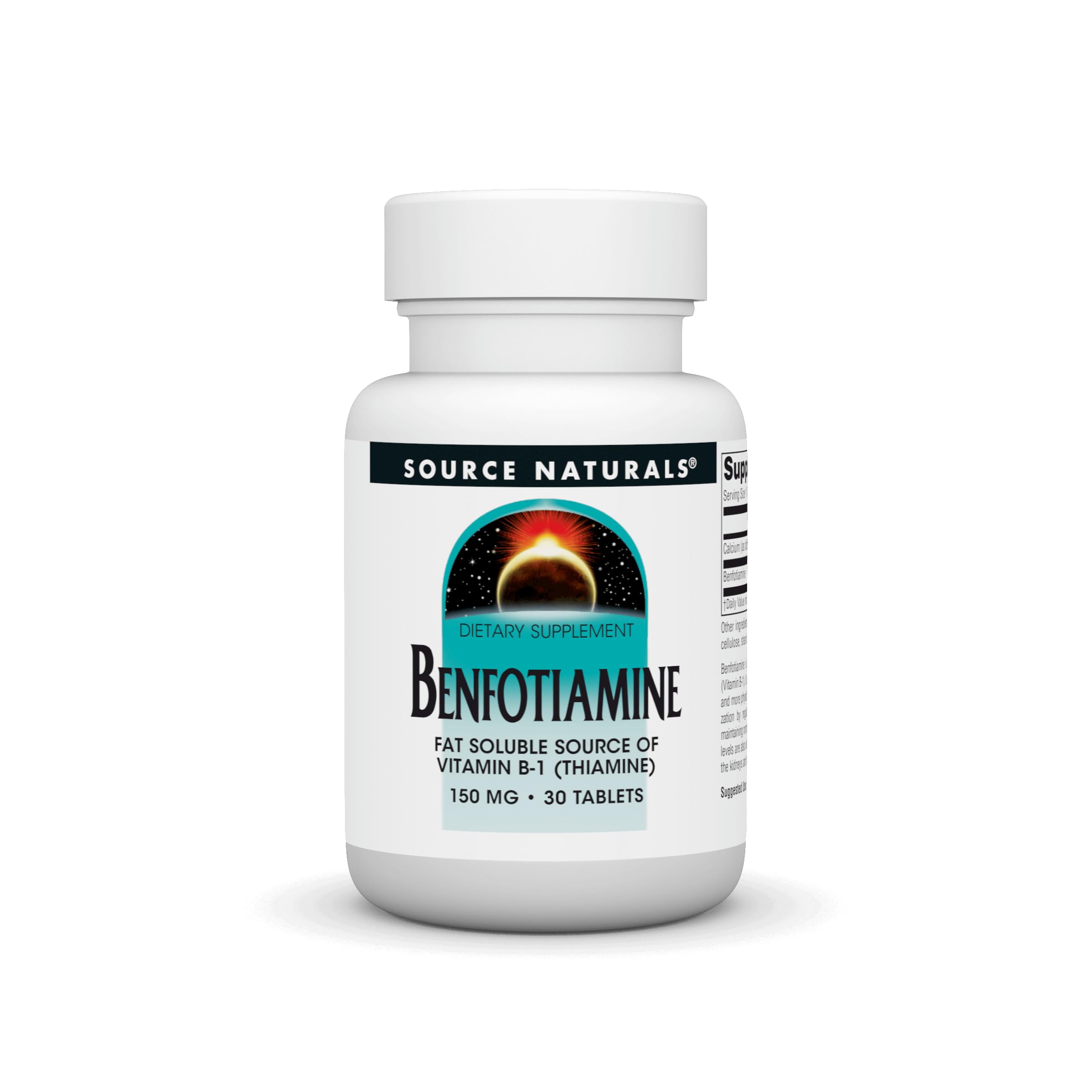 Source Naturals: Benfotiamine, Fat Soluable Source of Vitamin B-1 (Thiamine) 150 mg 30 Tablet