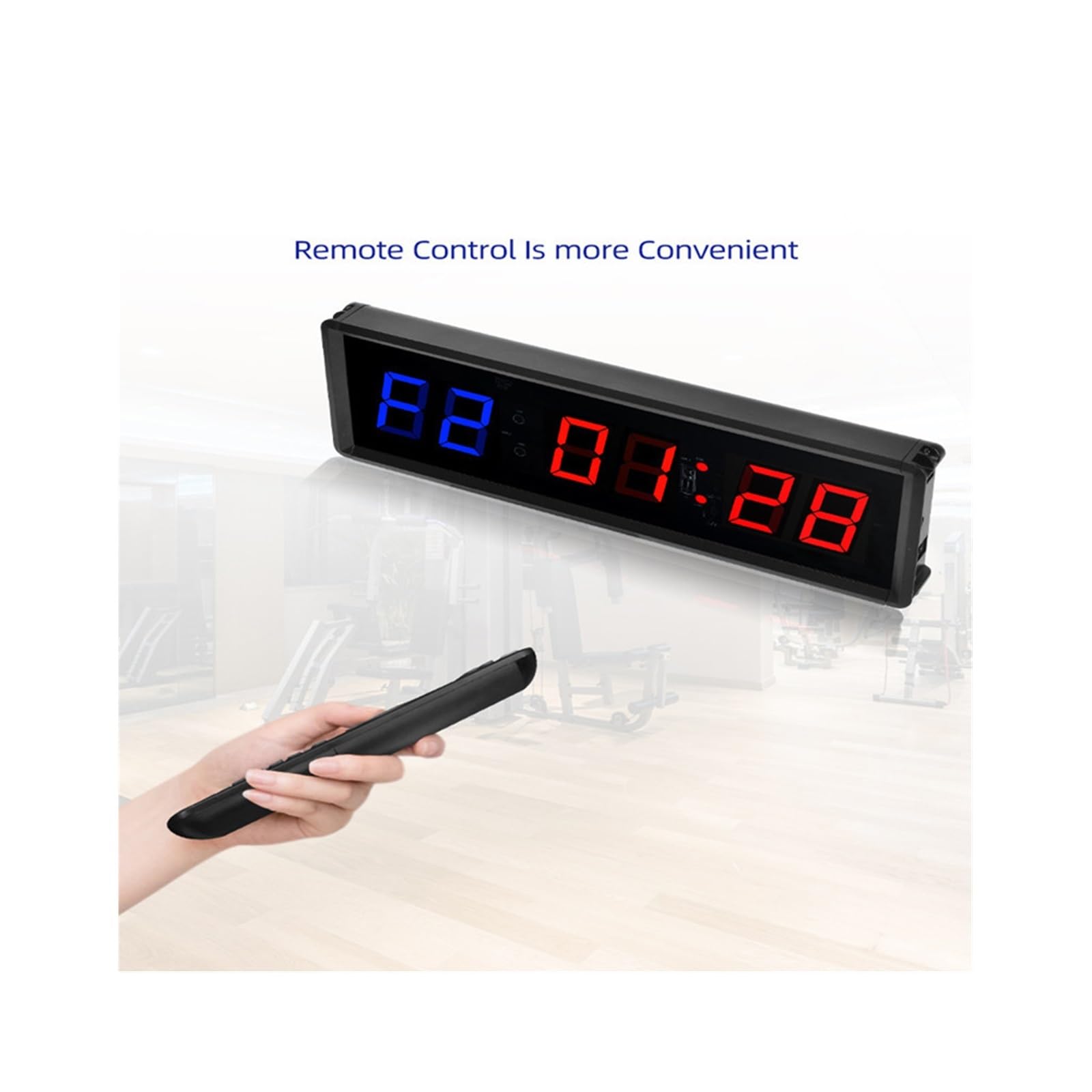 Countdown Timer, Cronometro digitale for conto alla rovescia con timer da palestra con timer a intervalli LED remoto for fitness in palestra a casa