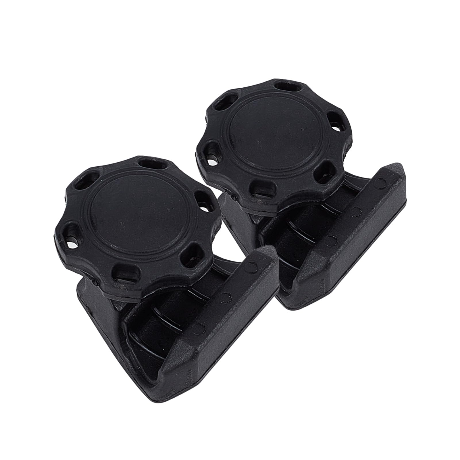 NICENEEDED 2 Pcs Plastic Black Football Helmet Clips, Universal Football Visor Clips Helmet Screws Fasteners, Easily Use Football Helmet Accessories