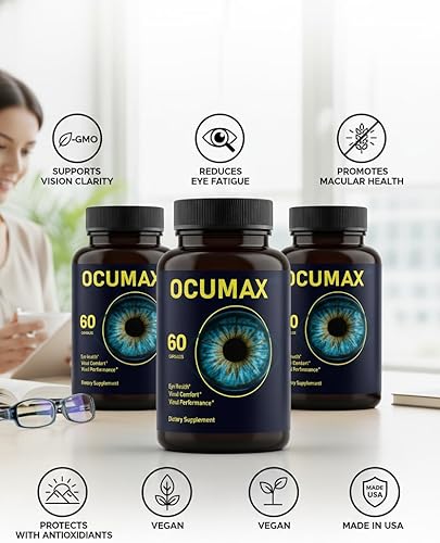 Miniatura 2 de Oculux Cápsulas Oficial Avanzado Apoyo a la Salud Ojo Máxima Fuerza, Suplemento Natural para Revisiones de Apoyo a la Salud General y Bienestar, 60
