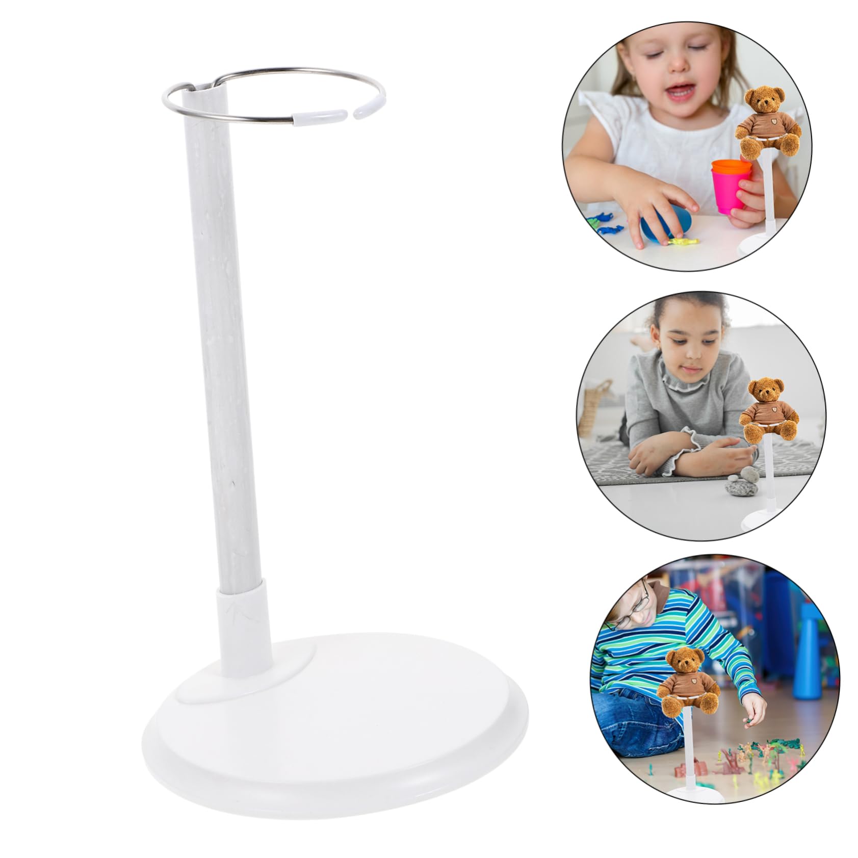 BELLIFFY Doll Bracket Support Holder Stand for Figure Display Portable and Ideal Figure and Mini Dolls