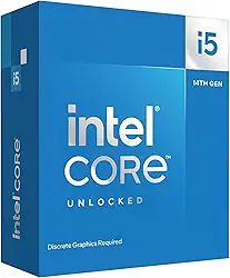 Intel® Novo processador Core™ i5-14600KF para desktop para jogos, 14 núcleos (6 núcleos P + 8 núcleos E) - Desbloqueado