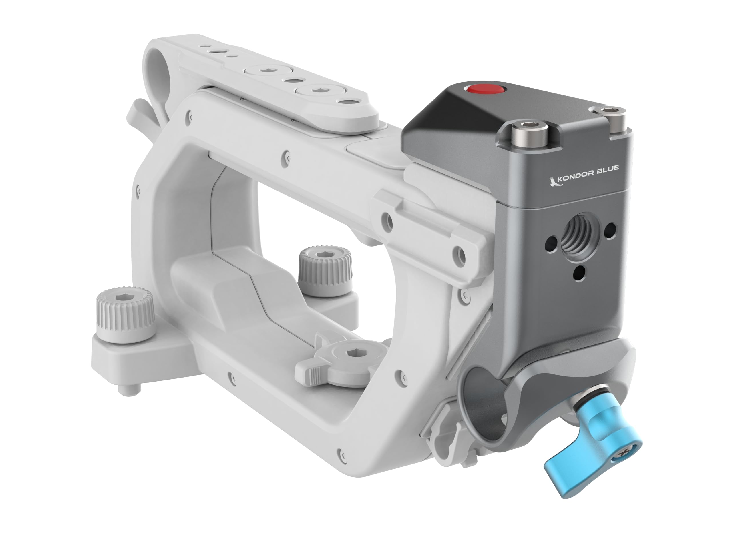 KONDOR BLUE | Run/Stop Trigger Handle Module for Canon C400 | Record Start/Stop Button, 15mm Rod Clamp, ARRI Anti-Twist Mount | Space Gray
