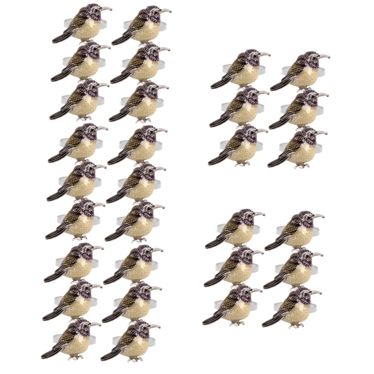 TOPBATHY 30stücke Teiliges Vogel-serviettenringen Tischdekoration Für Hochzeiten Und Partys Und Langlebig Für Ihre