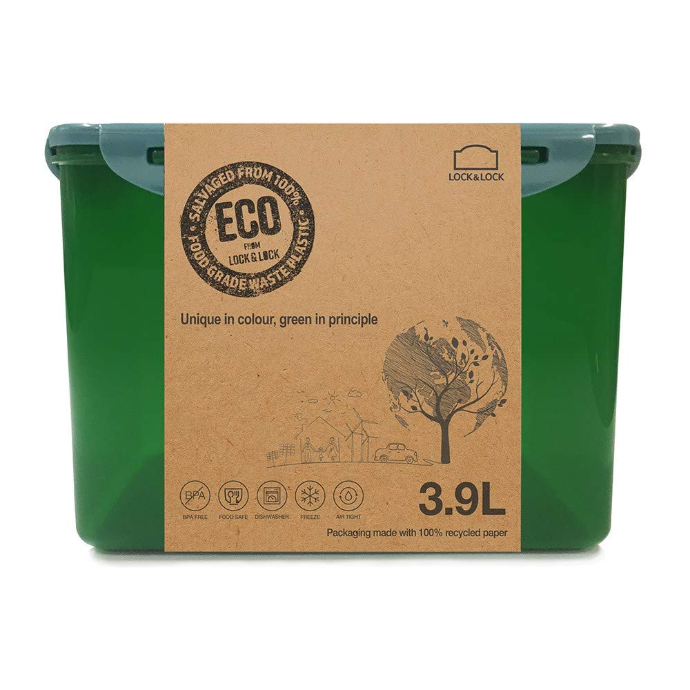 Eco Food Container Rect 3.9L W/Eco Outer-Sleeve