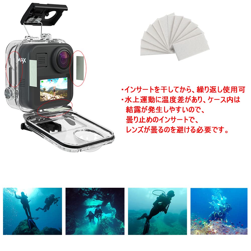 Amazon | Kiowon GoPro MAX 専用360度パノラマアクションカメラ 対応 