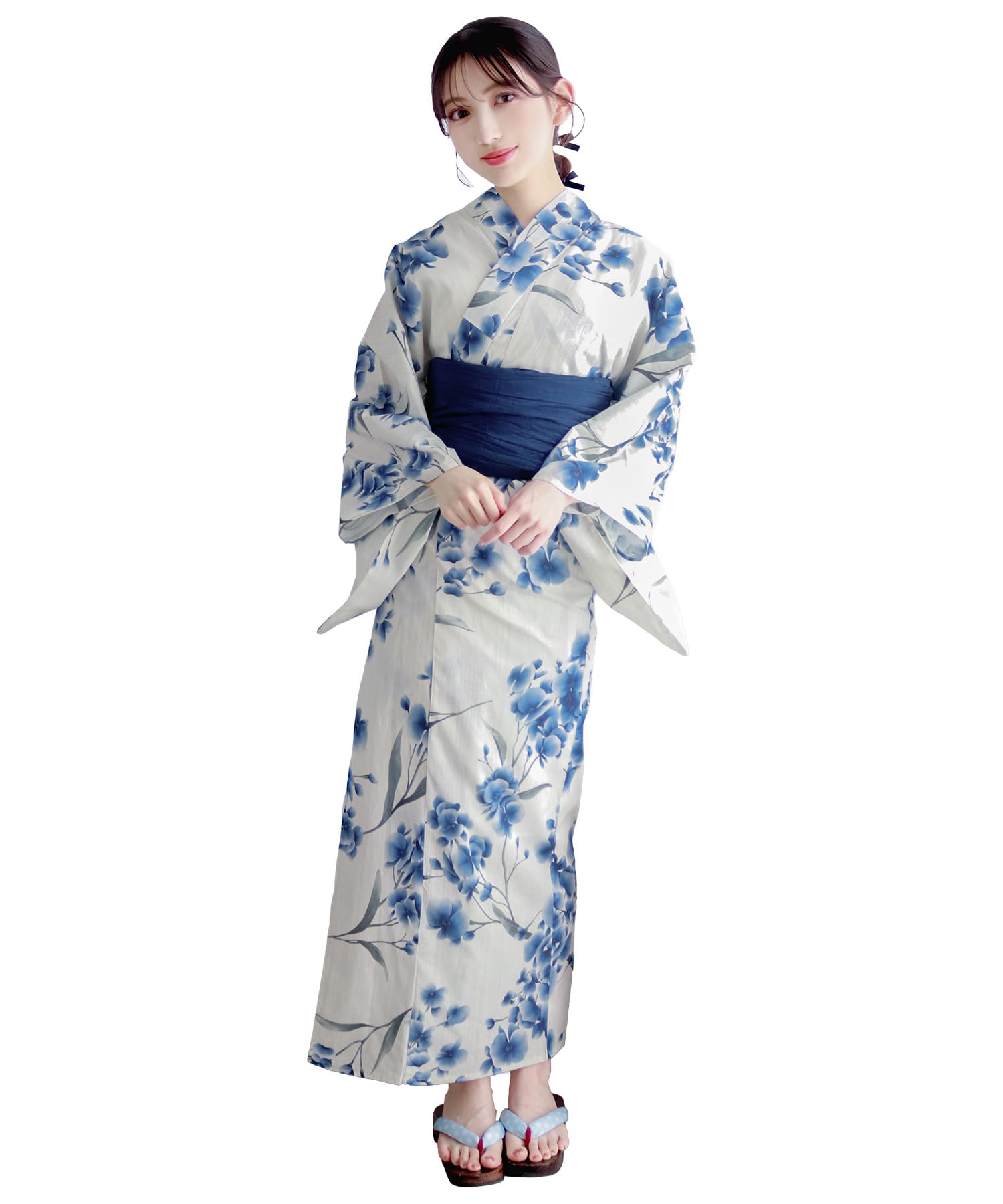 Amazon | [KYOETSU] [キョウエツ] 浴衣セット 変わり織 生成り