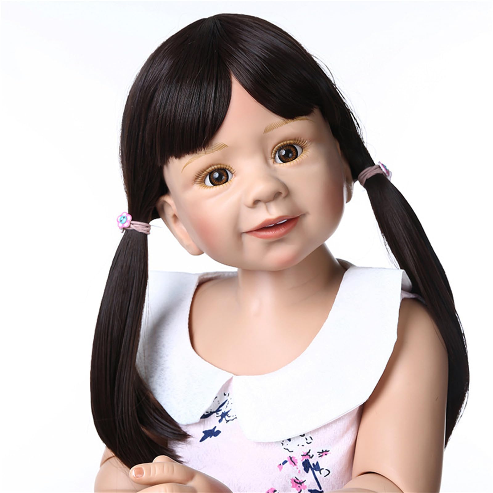Reborn lalka niemowlęca, 87 cm, miękki silikon, winyl, realistyczna lalka dla noworodka, zabawka, prezent urodzinowy, model odzieży dziecięcej