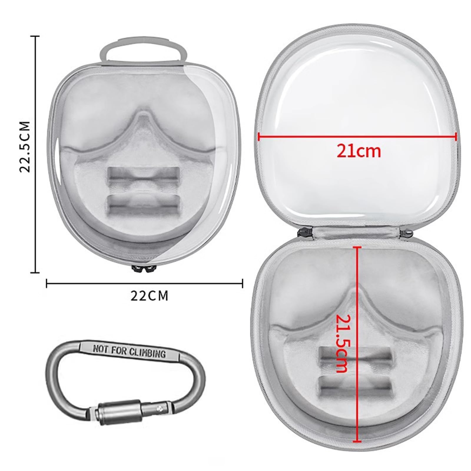 Custodia rigida per cuffie WH1000XM4 1000XM3 1000XM2, con manico, facile da trasportare